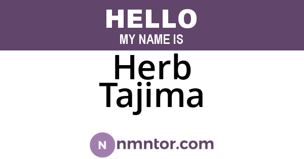 Herb Tajima