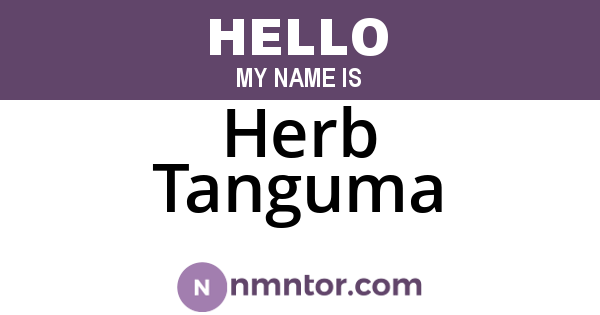 Herb Tanguma