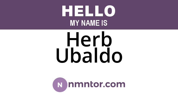 Herb Ubaldo