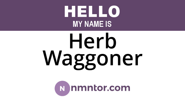 Herb Waggoner