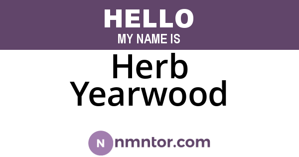 Herb Yearwood