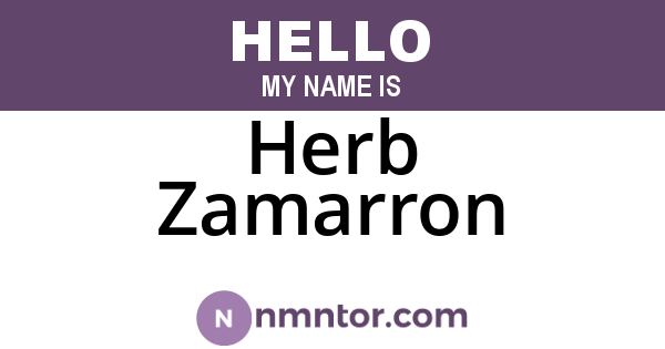 Herb Zamarron