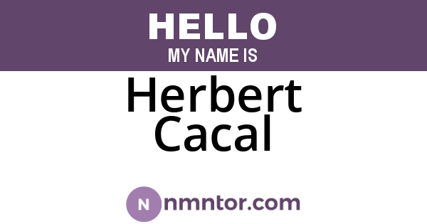 Herbert Cacal