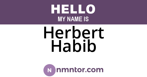 Herbert Habib