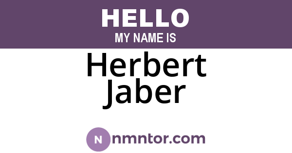 Herbert Jaber