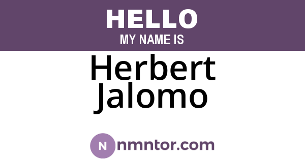 Herbert Jalomo