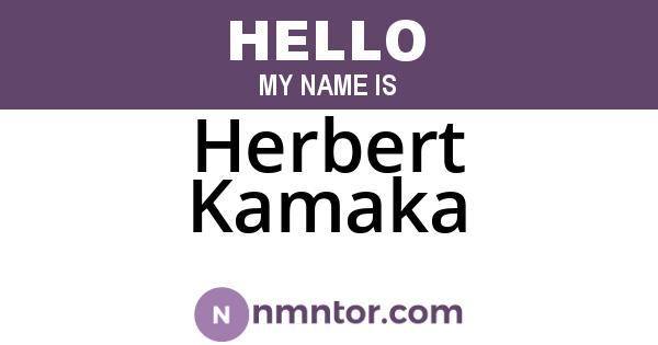 Herbert Kamaka