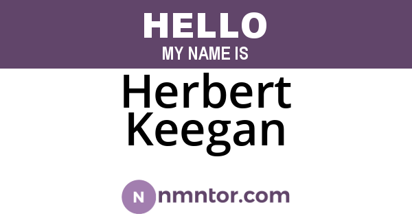 Herbert Keegan