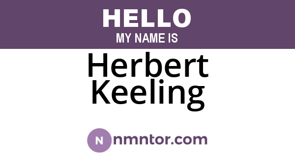 Herbert Keeling