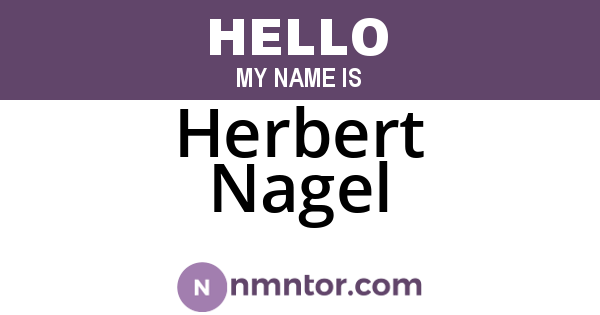 Herbert Nagel
