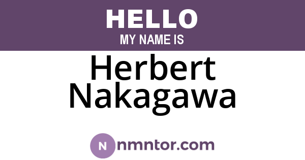 Herbert Nakagawa