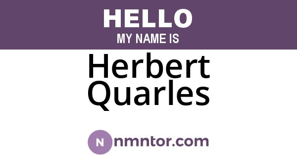Herbert Quarles