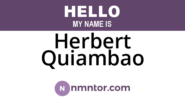 Herbert Quiambao
