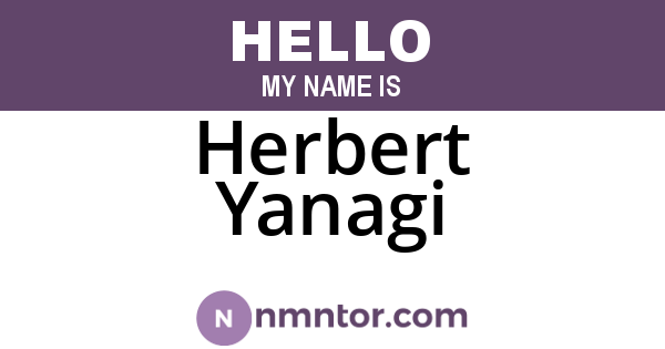 Herbert Yanagi