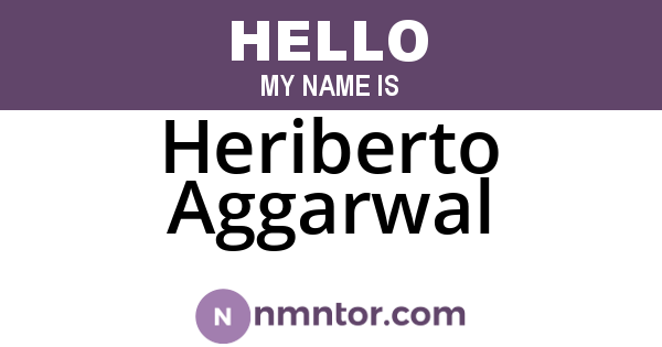 Heriberto Aggarwal