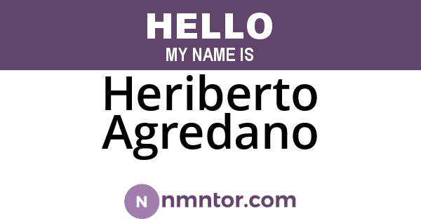 Heriberto Agredano
