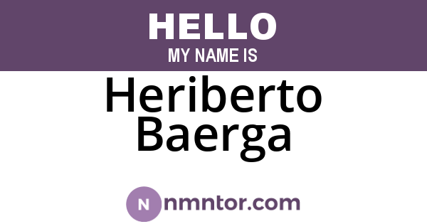 Heriberto Baerga