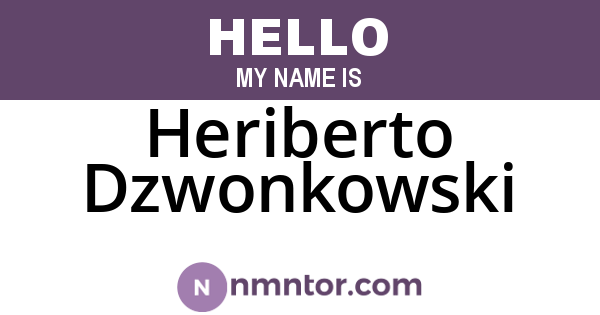 Heriberto Dzwonkowski