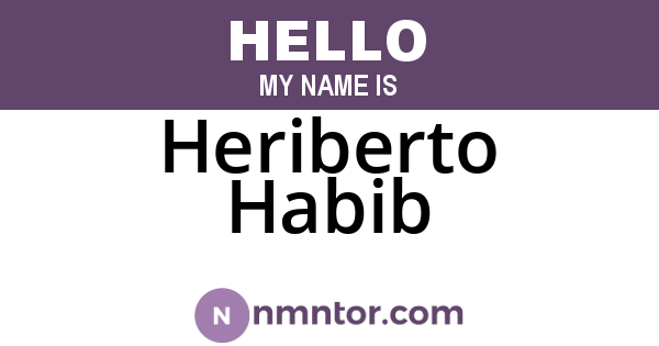 Heriberto Habib