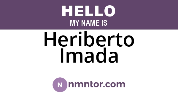Heriberto Imada