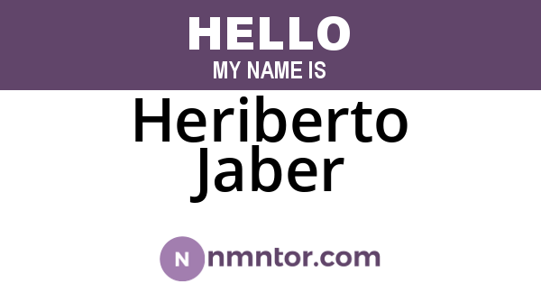 Heriberto Jaber