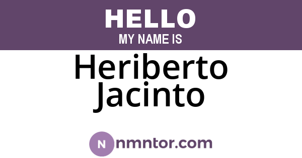 Heriberto Jacinto