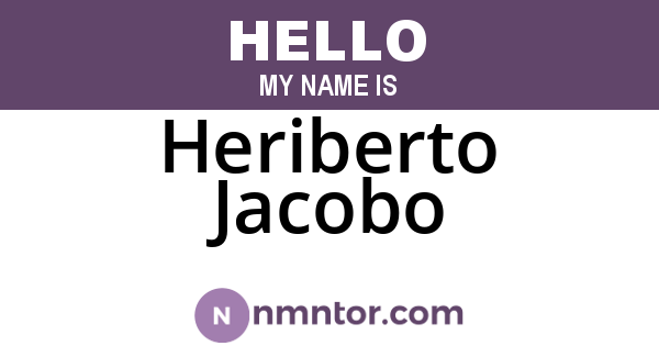 Heriberto Jacobo