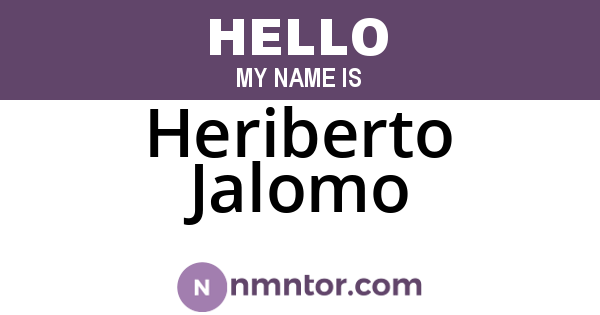 Heriberto Jalomo