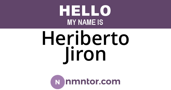 Heriberto Jiron