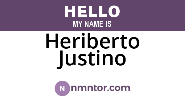 Heriberto Justino