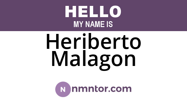 Heriberto Malagon