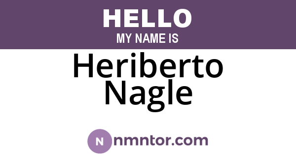 Heriberto Nagle