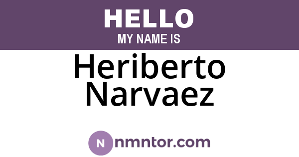 Heriberto Narvaez