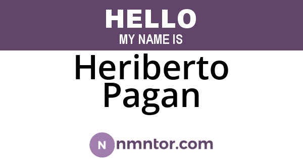 Heriberto Pagan