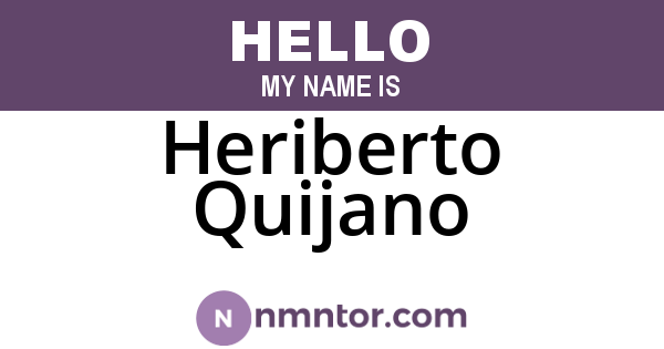 Heriberto Quijano