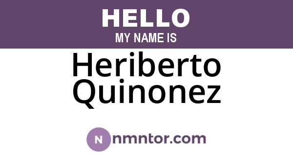 Heriberto Quinonez