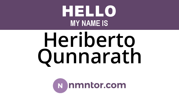 Heriberto Qunnarath