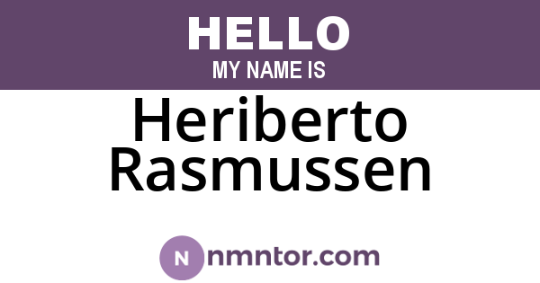Heriberto Rasmussen