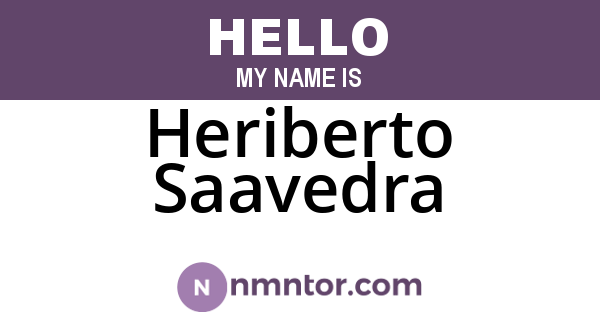 Heriberto Saavedra