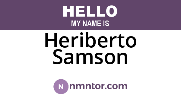 Heriberto Samson