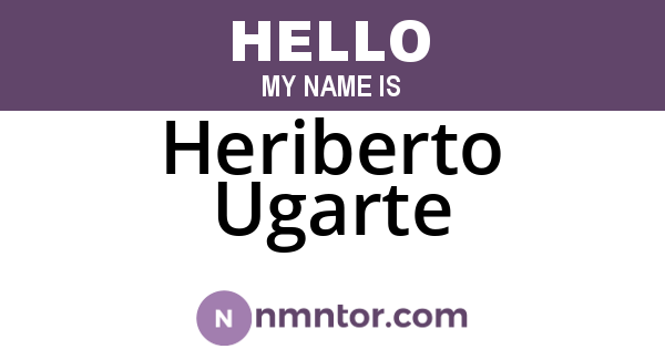 Heriberto Ugarte