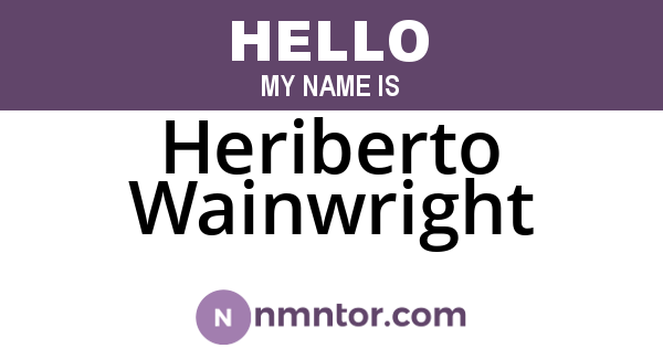 Heriberto Wainwright