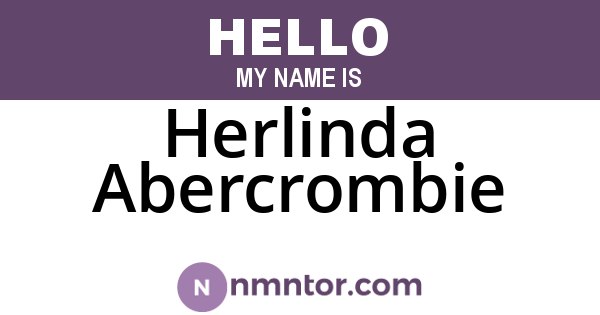 Herlinda Abercrombie