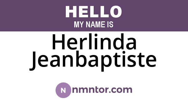 Herlinda Jeanbaptiste