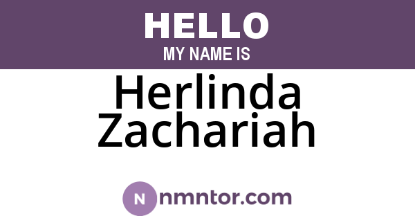 Herlinda Zachariah