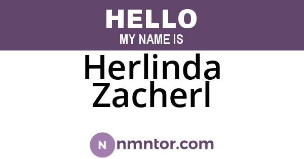 Herlinda Zacherl
