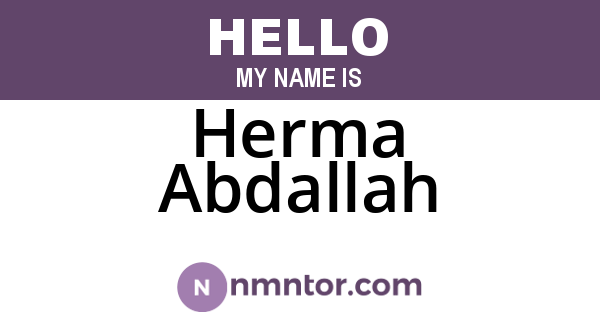 Herma Abdallah
