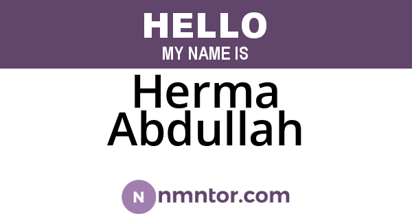 Herma Abdullah