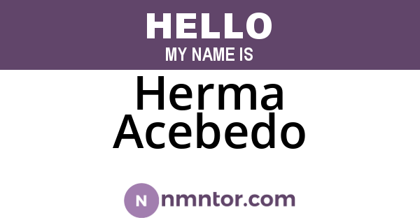 Herma Acebedo
