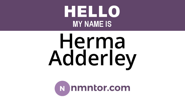 Herma Adderley